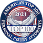 America's Top 100 Personal Injury Lawyers badge for Jesse Minc in 2021