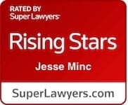 Super Lawyers Rising Stars badge for Jesse Minc