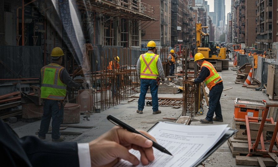 Construction site accident prevention Bronx